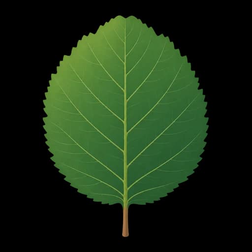Blatt der Schwarzerle