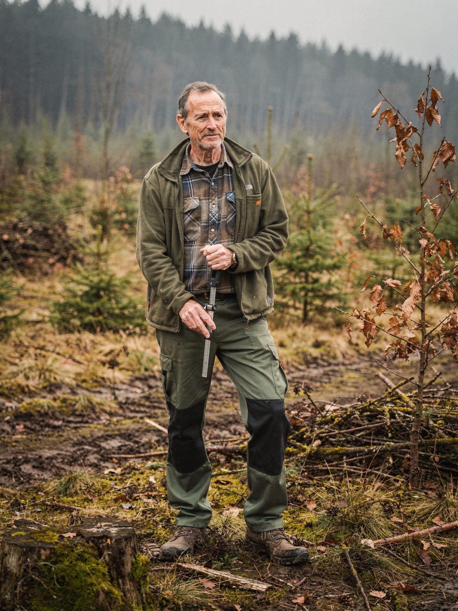 Hans-Jörg Andonovic-Wagner, Inhaber von Staufenwald, im Wald