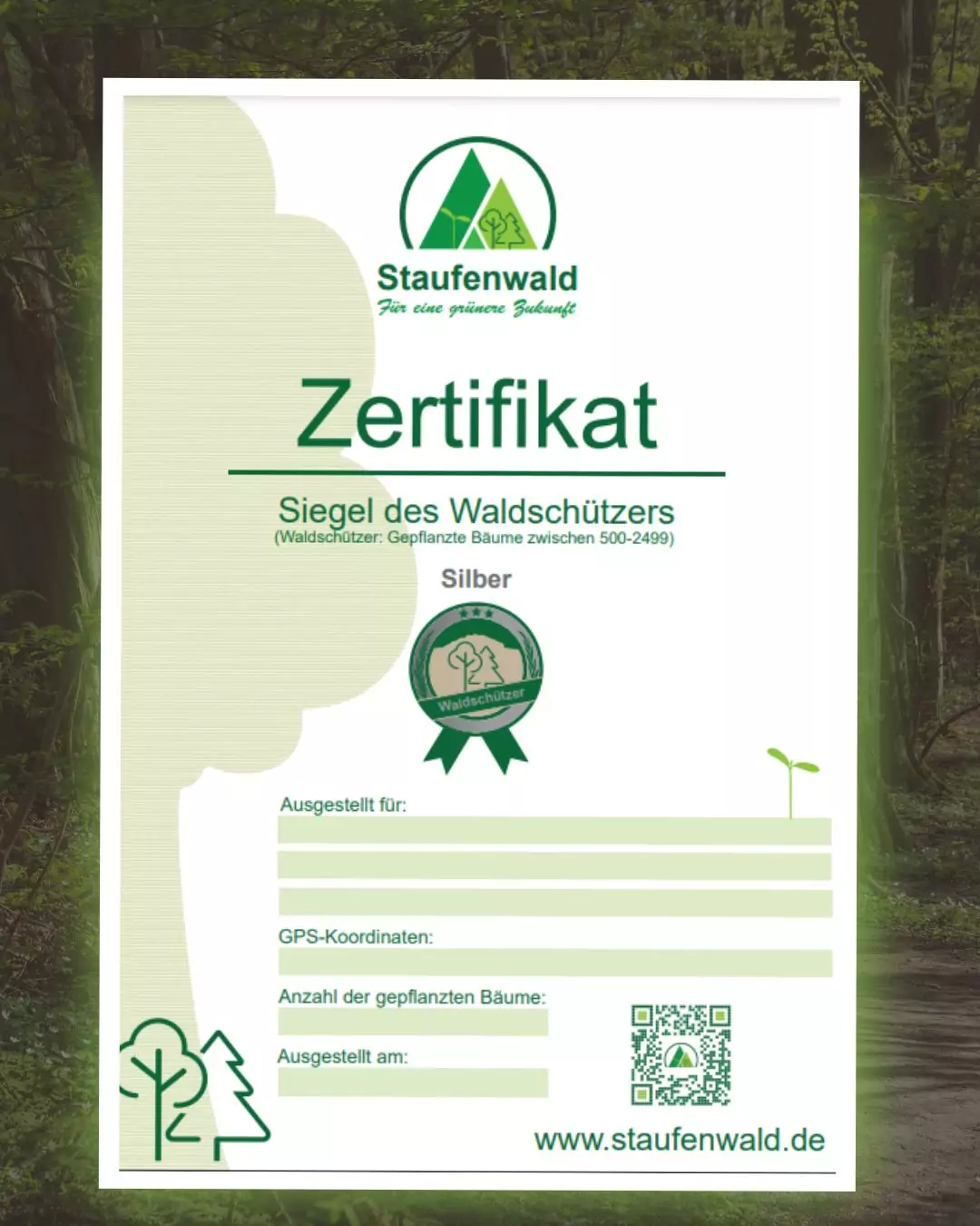 Silber - Waldbeschützer Baumpaket [100 Bäume] – Bild 3